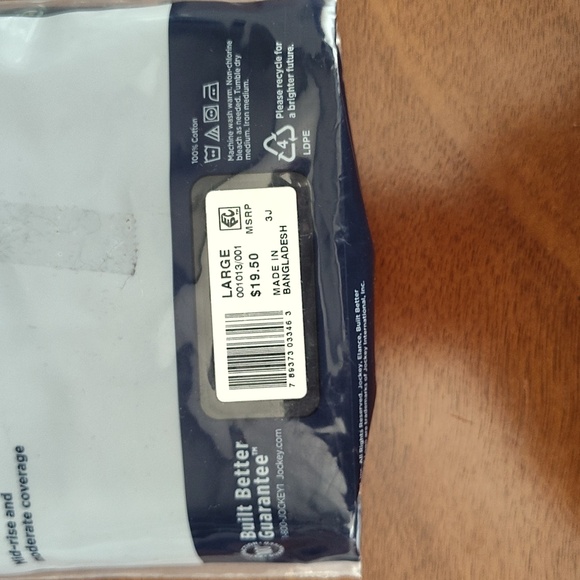 Jockey Elance Poco Briefs Underwear 2 Pack Black Men’s Size Large 36 - 38 - Picture 5 of 7